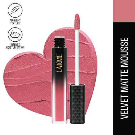 Lakme Xtraordin-airy Lip Mousse First Crush Pink 4.6 gm