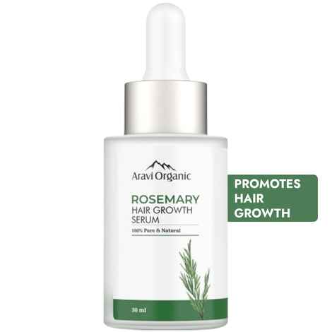 Buy Aravi Organic Rosemary & Biotin Hair Growth Serum | Strengthens Hair & Nourishes Scalp | Promotes Hair Growth & Reduces Hair Fall | Lightweight, Non-Greasy Formula | For Men & Women – 30 ml - Purplle