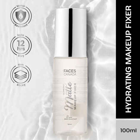Buy FACES CANADA Ultime Pro Matte Makeup Fixer, 100 ml | Long Lasting Makeup Setting Spray | Keeps Makeup Intact | Flawless Matte Finish | Hydrates, Soothes & Refreshes Skin | Non Drying & Controls Oil - Purplle