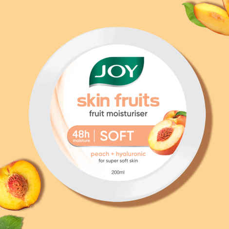 Buy Joy Skin Fruits 24hr Super Soft Moisturiser with Peach & Active Hyaluronic (200 ml) - Purplle