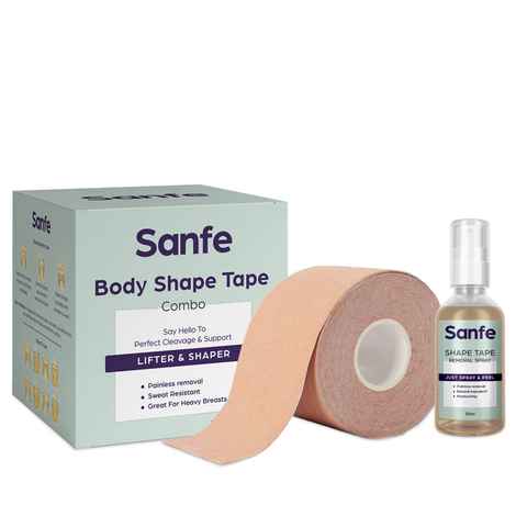 Buy Sanfe flix breast lifter roll  | Flix Body Shaper | Flix Cotton Nipple Covers | Long-Lasting Adhesive | Comfortable & Discreet | Waterproof | Go Braless, StraplessA &A Backless 1 Unit - 1 Unit - Purplle
