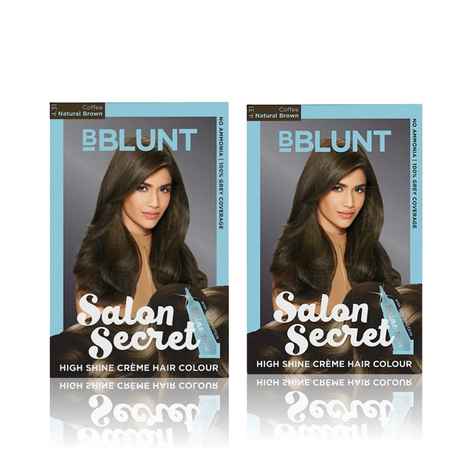 BBLUNT High Shine Hair Colour Duo: Light Golden Brown (5.32) + Coffee Natural Brown (4.31) - Combo of 2