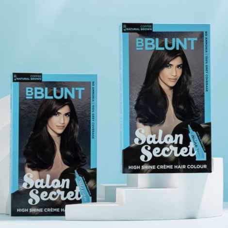 BBLUNT High Shine Hair Colour Twin Pack: Natural Brown (4.31) with Shine Tonic (2x100g + 2x8 ml)