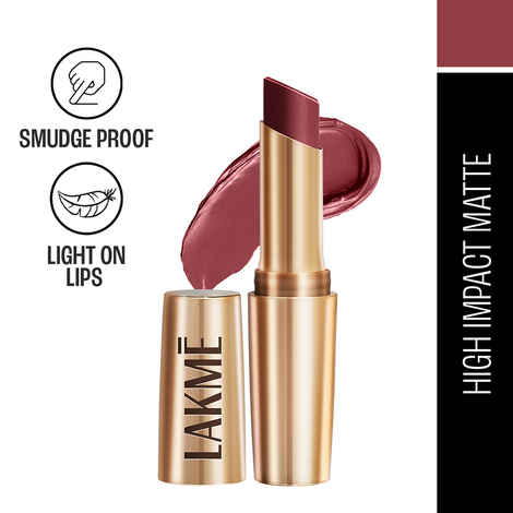 Buy Lakme 9 To 5A PowerplayA Priming Matte LipstickA MP8 Rosy Sunday (3.6 gm) - Purplle