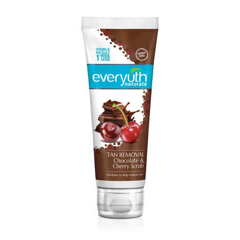 Buy Everyuth Naturals Chocolate and Cherry Tan Removal Scrub (50 g) - Purplle