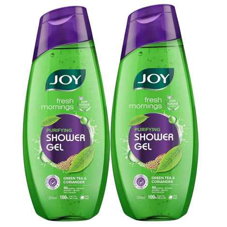 Buy Joy Fresh Mornings Purifying Shower Gel Body Wash (2X250 ml) Combo Pack - Purplle