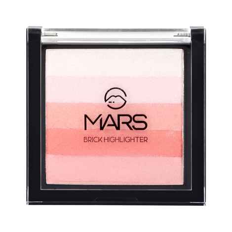 Buy MARS 5 Shades in 1 Brick Highlighter Palette | Blush Topper for Face Makeup | Compact size (7.5 gm) (Shade-01) - Purplle