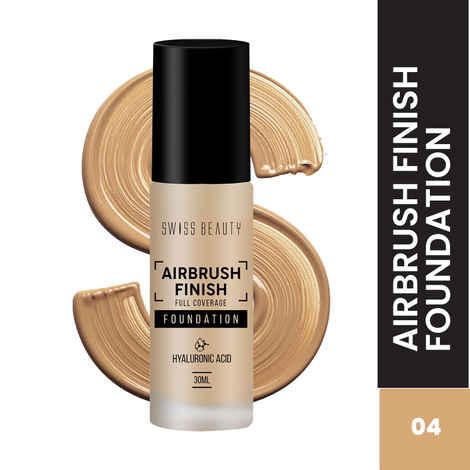 Buy Swiss Beauty Airbrush Finish Full Coverage Foundation Golden Beige (30 ml) - Purplle