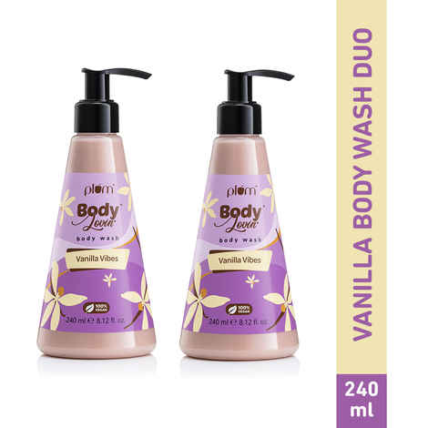 Plum BodyLovin' Vanilla Vibes Shower Gel (Pack of 2)