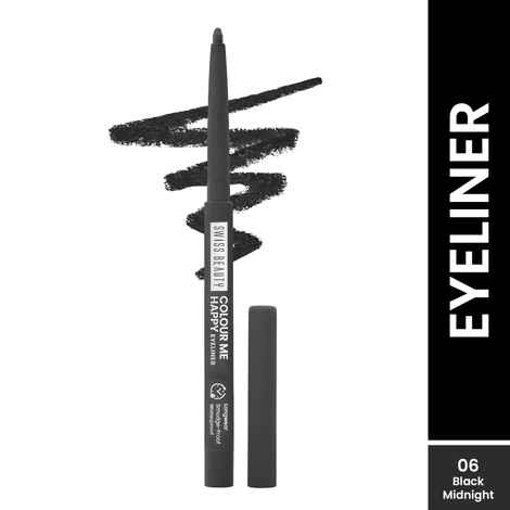 Buy Swiss Beauty Eyeliner SB-950-06 Black midnight - 0.4 gm - Purplle