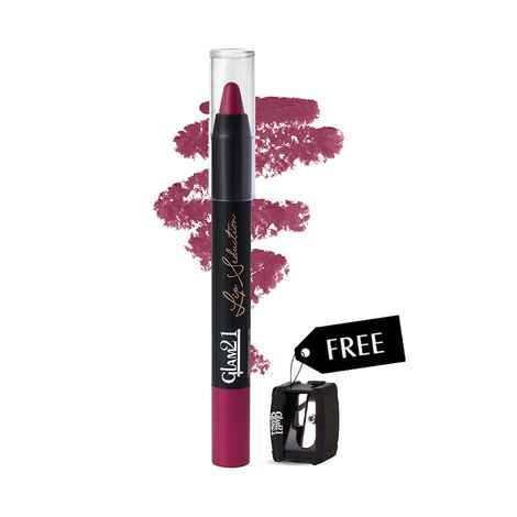 Buy Glam 21 Lip Seduction Non- Transfer Crayon Lipstick| Lightweight & Longlasting|Creamy Matte Formula - 2.8gm| French Wine| 22 - Purplle