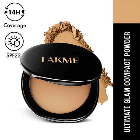 Buy Lakme Ultimate Glam Compact, Skin Lightening Compact Powder with Vitamin B3, Beige Honey,8 gms - Purplle