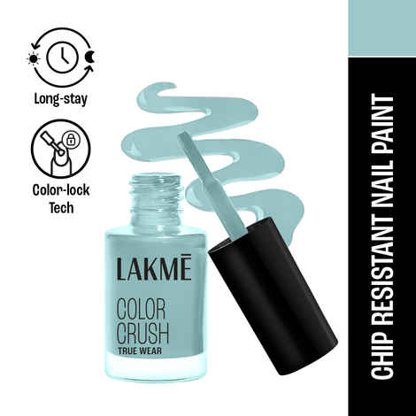 Lakme True Wear Color Crush Nail Polish, Long Lasting & Vibrant Nail Paint, 13, 6ml