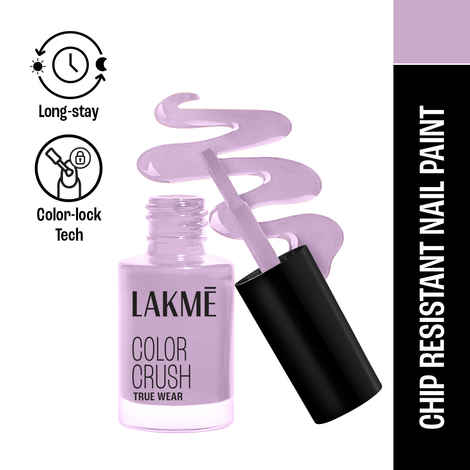 Buy Lakme True Wear Color Crush Nail Polish, Long Lasting & Vibrant Nail Paint, 71, 6 ml - Purplle