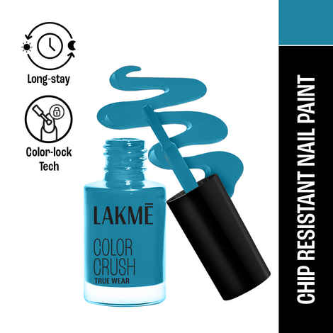 Lakme True Wear Color Crush Nail Polish, Long Lasting & Vibrant Nail Paint, 27, 6ml