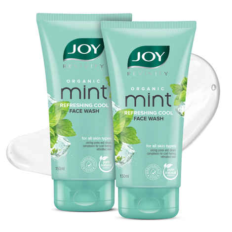 Buy Joy Revivify Organic Refreshing Cool Mint Face Wash (Combo Pack 2X150 ml) - Purplle