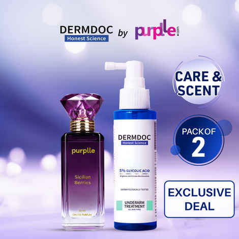Buy DERMDOC Underarm Care (100 ml) & Scent (50 ml) Duo| Underarm Brightening | Underarm Spray | Long Lasting Fragrance - Purplle