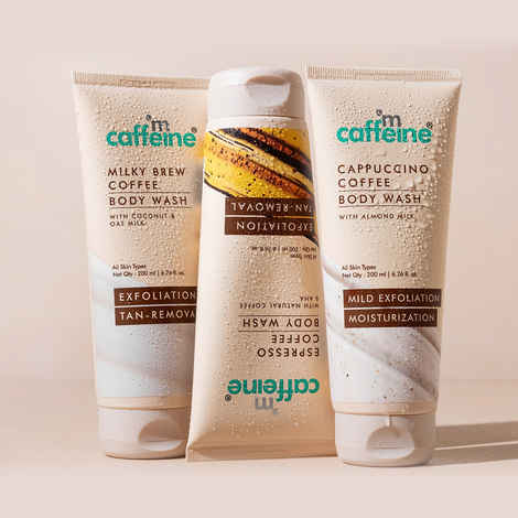 Buy mCaffeine Body Wash Tube -Trio ( Pack of 3 ) - Purplle