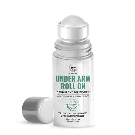 TNW The Natural Wash Underarm Roll-On Deodorant For Women| With Cucumber & Aloe Vera Extract and Hyaluronic Acid | For Long-Lasting Freshness 50 ml