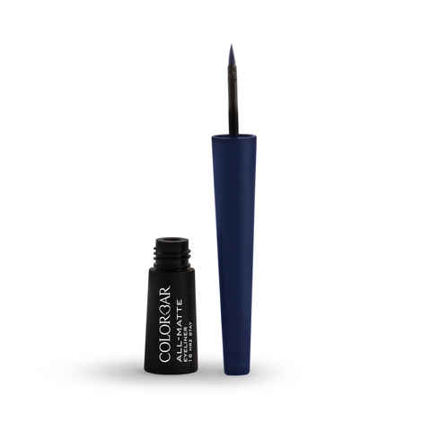 Buy Colorbar All-Matte Eyeliner Matte Blue-003 - 2.5 ml - Purplle