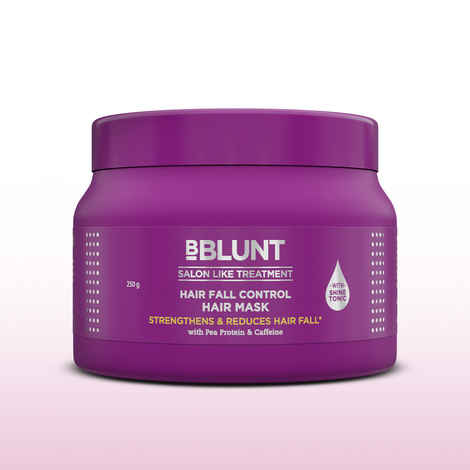 Bblunt Hair Fall Control Hair Mask with Pea Protein & Caffeine for Stronger Hair -250 gm Reduces Hair Fall | Strengthens Hair | Enriched with Shine Tonic