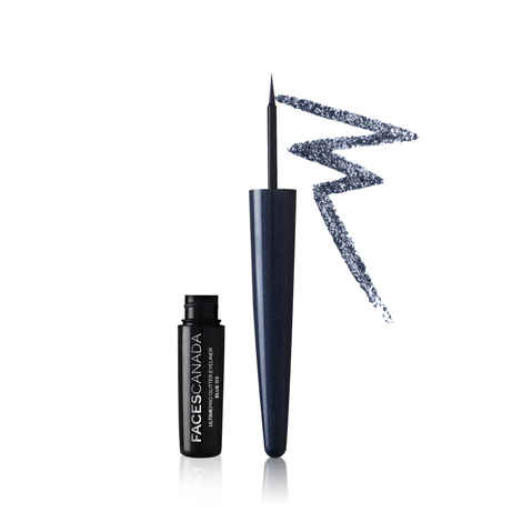 Buy FACES CANADA Ultime Pro Glitter Eyeliner - Blue 03, 1.7 ml | Shimmery Finish | Long-Lasting | Intense Pigment | Excellent Color Payoff | Smooth Application - Purplle