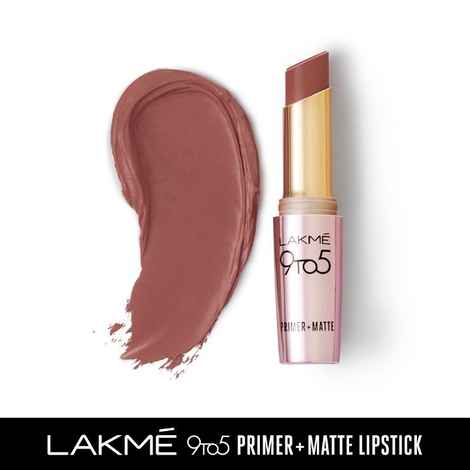 Buy Lakme 9TO5 Primer + Matte Lip Color Coffee Command 3.6 gm - Purplle