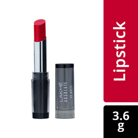 Buy Lakme Absolute 3D Lipstick, Red Carnival (3.6 gm) - Purplle