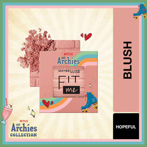 Buy Maybelline NY Blush, Fit Me Blush, The Archies Collection, 20 Hopeful, 4.5 gm - Purplle
