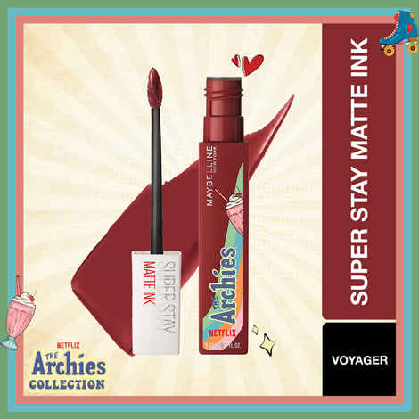 Buy Maybelline NY SuperStay Matte Ink Lipstick, The Archies Collection, Voyager, 5 ml - Purplle