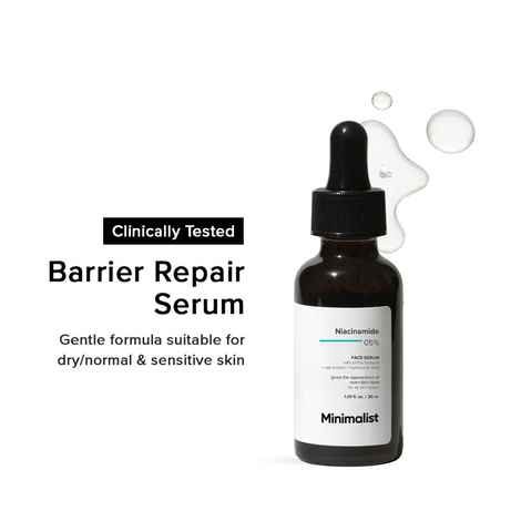 Buy Minimalist 5% Niacinamide Face Serum With bifida ferment +oat extract + hyaluronic acid, clears, heals & soothes skin, 30 ml - Purplle