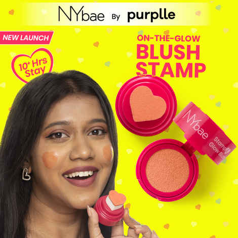 Buy NY Bae Stamp and Glow Blush - Dusty Rose (5 gm) | Dark Pink Blush | Lip & Cheek Tint | Korean Glass Skin | Creme Blush | Eyeshadow - Purplle