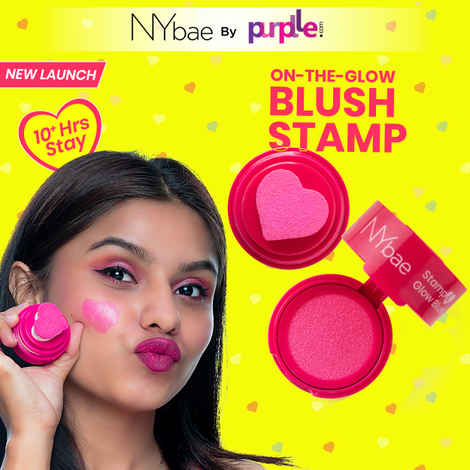Buy NY Bae Stamp and Glow Blush - Earthy Eclair (5g) | Pink Blush | Lip & Cheek Tint | Korean Glass Skin | Creme Blush | Eyeshadow - Purplle