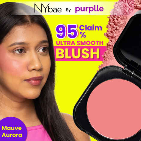 Buy NY Bae Sunset Skyline Blush - Mauve Aurora 04 (5 gm) | Mauve | Matte Finish | All Skin Types | High Colour Payoff | Easily Blendable | Lightweight | Multipurpose | Travel Friendly - Purplle