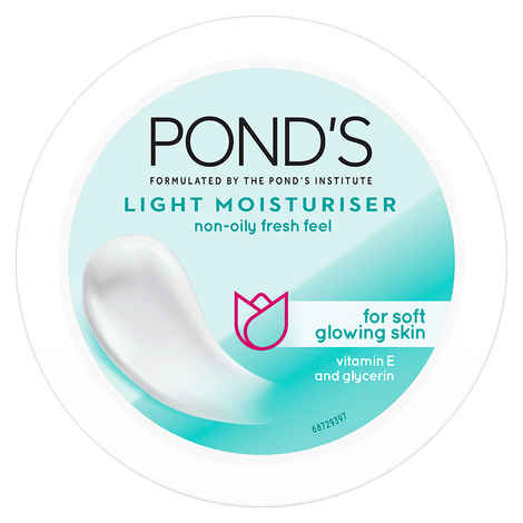 Buy Ponds Light Moisturiser Non-Oily Fresh Feel With Vitamin E + Glycerine | 200 ml - Purplle