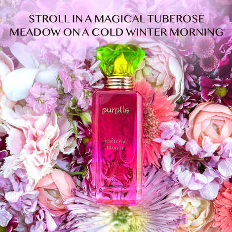 Buy Fragrances by Purplle | Wisteria Bloom (50 ml) | floral notes jasmine, tuberose, amber, long lasting fragrance | luxury perfume for women | premium floral fragrance - Purplle