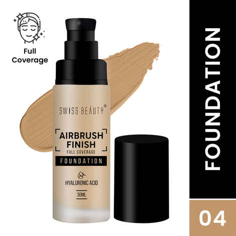Buy Swiss Beauty Airbrush Finish Full Coverage Foundation Golden Beige (30 ml) - Purplle