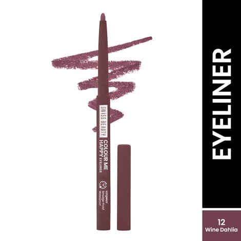 Buy Swiss Beauty Colour Me Happy Eyeliner | Waterproof & Smudge-Proof | Long-Lasting |12-Wine Dahlia 0.4 gm - Purplle