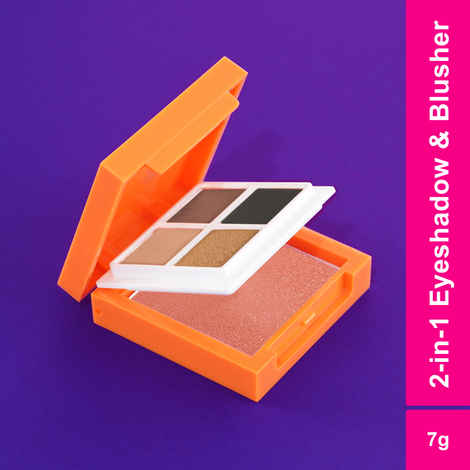 Buy Swiss Beauty Craze Eyeshadow and Blusher Palette with highly pigmented and blendable Colors | Shade -1 , Mysterious Night | - Purplle