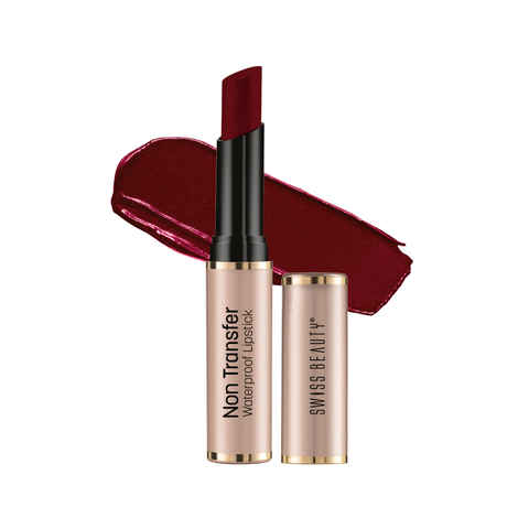 Buy Swiss Beauty Non Trasfer Lipstick Royal-Maroon (3 gm) - Purplle
