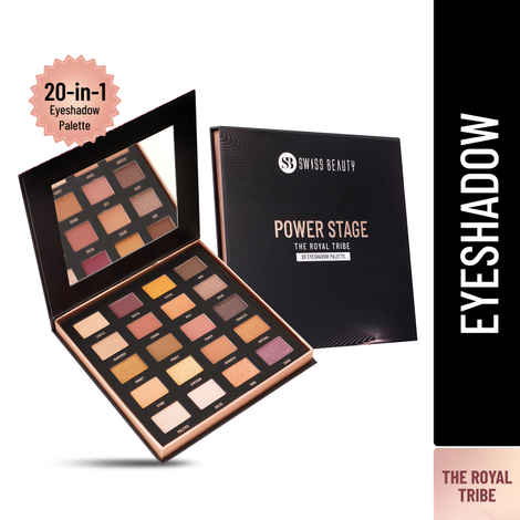 Buy Swiss Beauty Power Stage Eyeshadow Palette 02 Royal Tribe 25 gm - Purplle