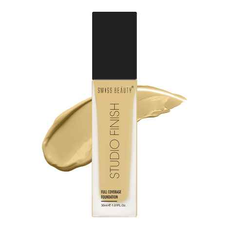 Buy Swiss Beauty Studio Finish Full Coverage Foundation - MEDIUM PALE - 5 - 30 ml - Purplle
