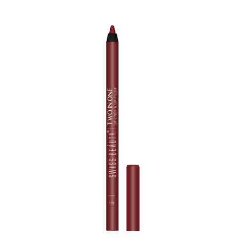 Buy Swiss Beauty Two in One Lip Liner & Lip Filler 12 Burgundy- 1.6 gm - Purplle