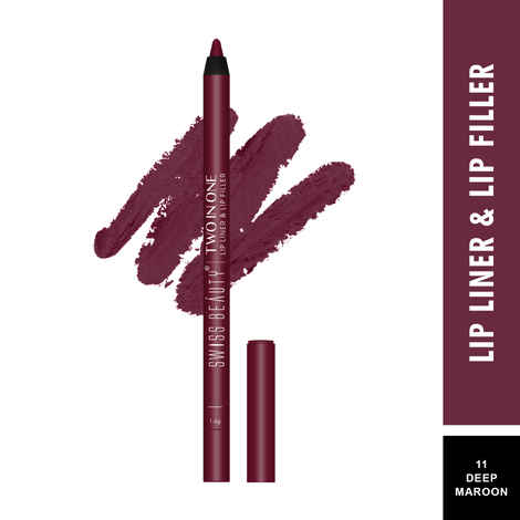 Buy Swiss Beauty Two in One Lip Liner & Lip Filler Natural Pink 01 - 1.6 gm - Purplle