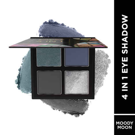 Buy FACES CANADA 4 IN 1 Quad Eyeshadow Palette - Moody Moon 06, 4.8 gm | Shimmer & Matte Shades | Satin Matte Finish Eye Shadow Quartet | Intense Pigment | Long Lasting | Vitamin E Enriched | Vegan - Purplle