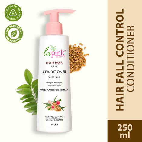 Buy La Pink Methi Dana 8-in-1 Conditioner with Hibiscus & Onion, For Hair Fall Control, 100% Microplastic Free Formula 250 ml - Purplle