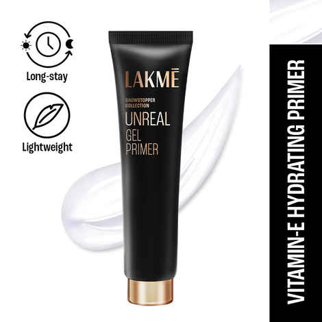 Lakme Showstopper Collection Unreal Gel Primer (30 ml ) || Enriched with Viitamin E