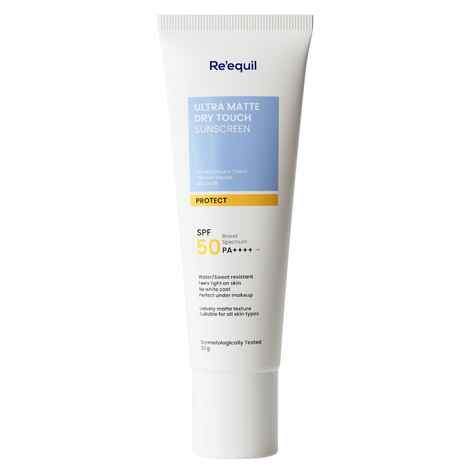 Re'equil Ultra Matte Dry Touch Sunscreen Gel SPF 50 PA++++ 50 gm