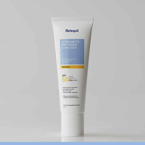 Re'equil Ultra Matte Dry Touch Sunscreen Gel SPF 50 PA++++ 50 gm