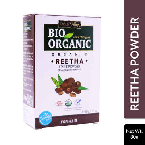 Indus Valley Bio Organic 100% Natural Reetha Powder (30 gm)